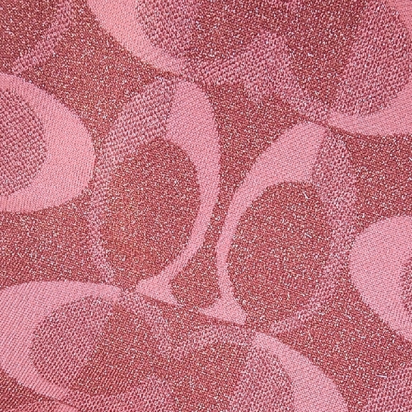 Coach Pink Textured Scarf - Picture 4 of 5
